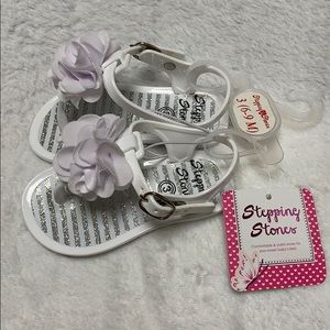 White Baby Sandals Size 3 (6-9 months) NEW